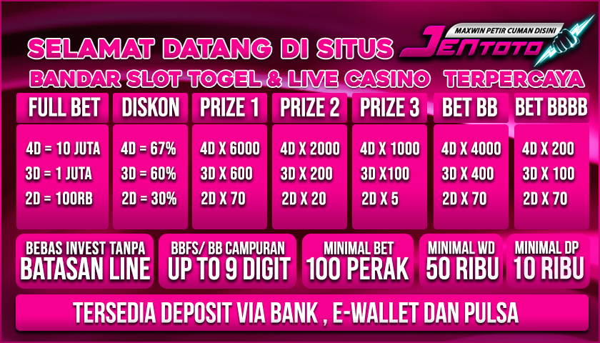 Prediksi Jentoto - Angka Bocoran Togel Online Akurat dan Jitu Hari Ini